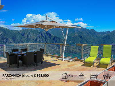 Vendita elegante appartamento bilocale con stupenda vista sul Lago di Iseo